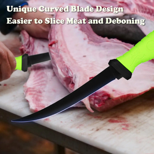 Stainless Steel Fillet & Boning Knife with Sheath