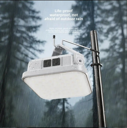 Emergency Lighting Solar Camping Light Portable Outdoor Tent Work SMD Rechargeable LED Hanging Lamp with Digital Power Display