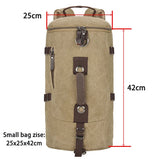 Men’s Canvas Travel Backpack – Large Capacity Mountaineering & Shoulder Bag