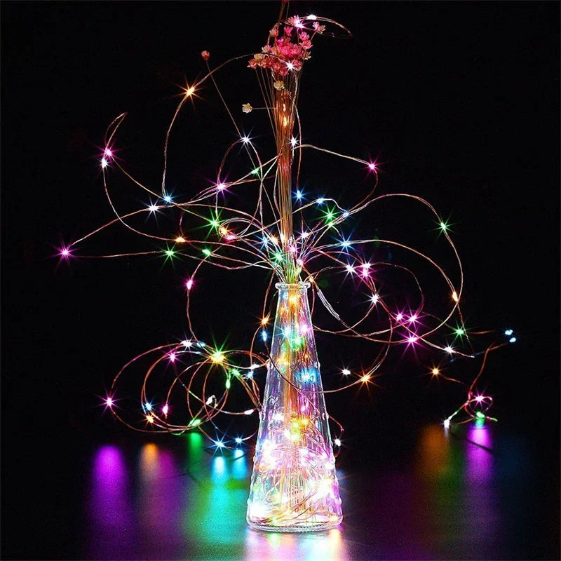 LED Solar Light Outdoor Garden Fairy String Light Waterproof Ambient Lamp for Christmas Patio Tree Party Camping Festive