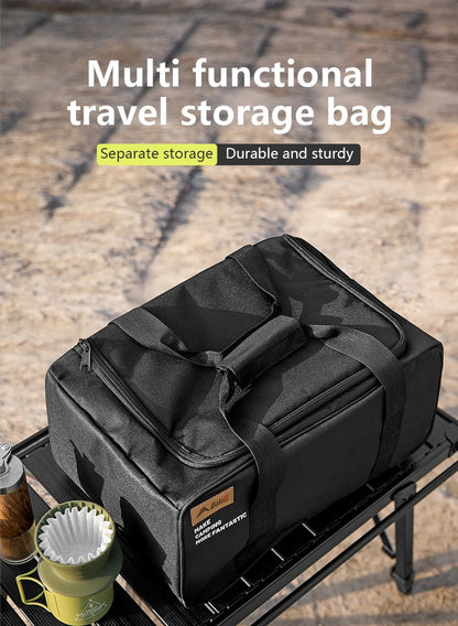 BISINNA Outdoor Camping Bag 26L/30L/42L Folding Gas Tank Storage Bag Picnic Cookwre Container Camp Supplies Adjustable Partition