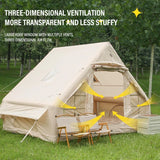 Outdoor Inflatable Tent Quick Setup Camping Tent 3/4P Overnight Rainproof Thickeneded Picnic Large Thickeneded Cabin Family