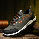 Men’s Waterproof Hiking Shoes – Leather Outdoor Trekking, Wear-Resistant Walking & Tactical Sneakers