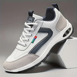 Men’s Trendy Sports Shoes – Lightweight Breathable Non-Slip Sneakers with Suede Detailing for Daily Wear & Outdoor Style