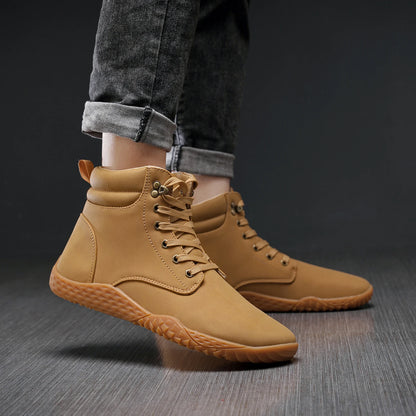 Men’s Wide Barefoot Boots – Outdoor Trail Running & Minimalist Walking Shoes, Water-Resistant Non-Slip Design