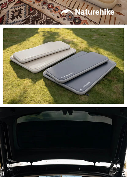 Naturehike Youmeng Brushed Air Mattress Camping Air Cushion Outdoor Spliceable Bed 10CM Tent Inflatable Bed Double Sleeping Pad