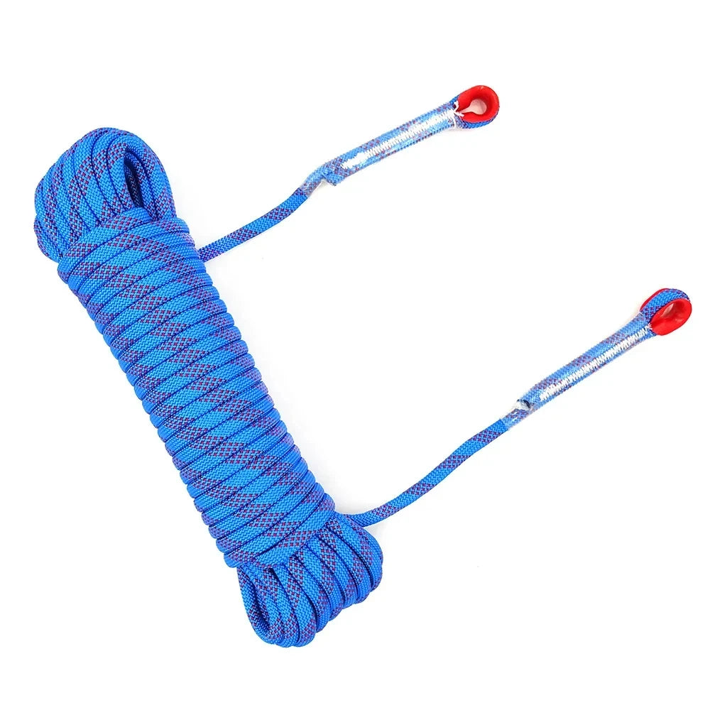 8mm Safety Life Rope Climbing Rope Static Rock Mountaineering Rope Outdoor Survival Fire Escape Car Rescue 10m 20m 30m 40m