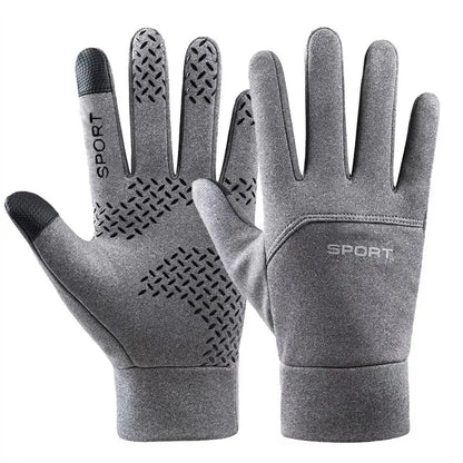 Autumn and Winter Touchscreen Men's and Women's Warm Gloves Plush Outdoor Sports Windproof and Cold Proof Cycling Gloves