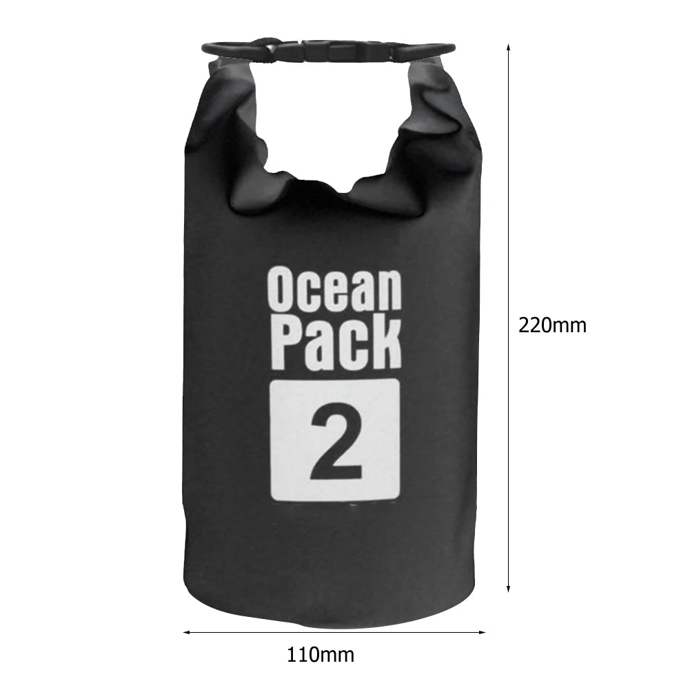 2L 3L 5L 10L 15L Waterproof Dry Bag Swimming Bag Foldable Beach Storage Pack Kayaking Rafting River Trekking Floating Water Sack