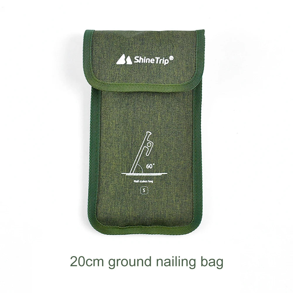 Outdoor Camping Equipment Stake Storage Bags Tent Accessories Hammer Wind Rope Tent Pegs Nails Storage Bag