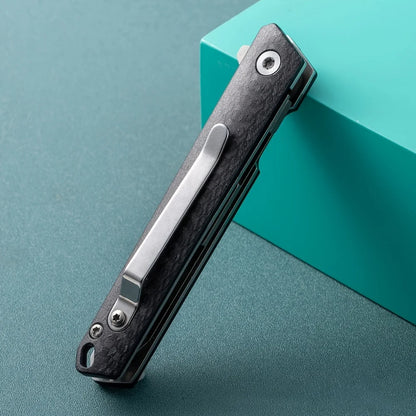 Carbon fiber folding surgical knife, sharp paper cutting knife, camping, unboxing, outdoor portable carving tool, 60 blade