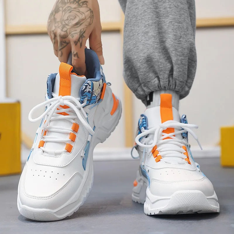 High Top Sneakers for Men – Fashion Outdoor Casual Shoes, Platform Vulcanized Tennis Trainers (2025)