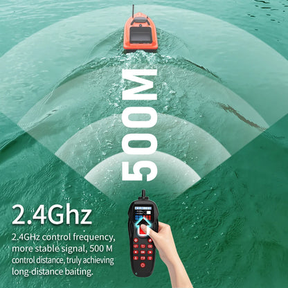 GPS Smart Bait Boat with 24 Saved Fishing Spots & Auto-Return