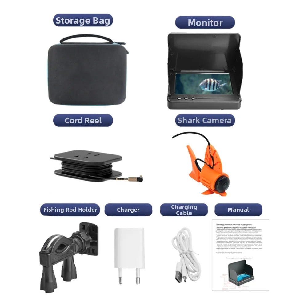Compact Underwater Fishing Camera with 4.3 Inch Screen