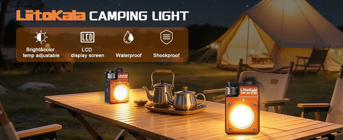 LiitoKala XY-009 Portable Rechargeable LED Camping Light Multi-Functional Carry-On Outdoor Activity Long Life