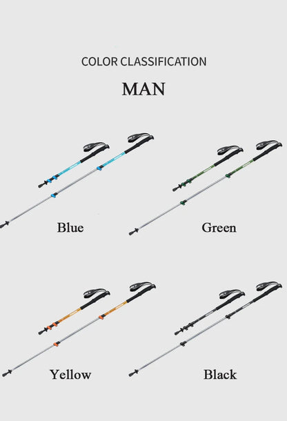 Naturehike Hiking Poles Three Sections Of Aluminum Pole For Mountaineering Hiking Skiing Travel Poles Climbing Trekking Pole