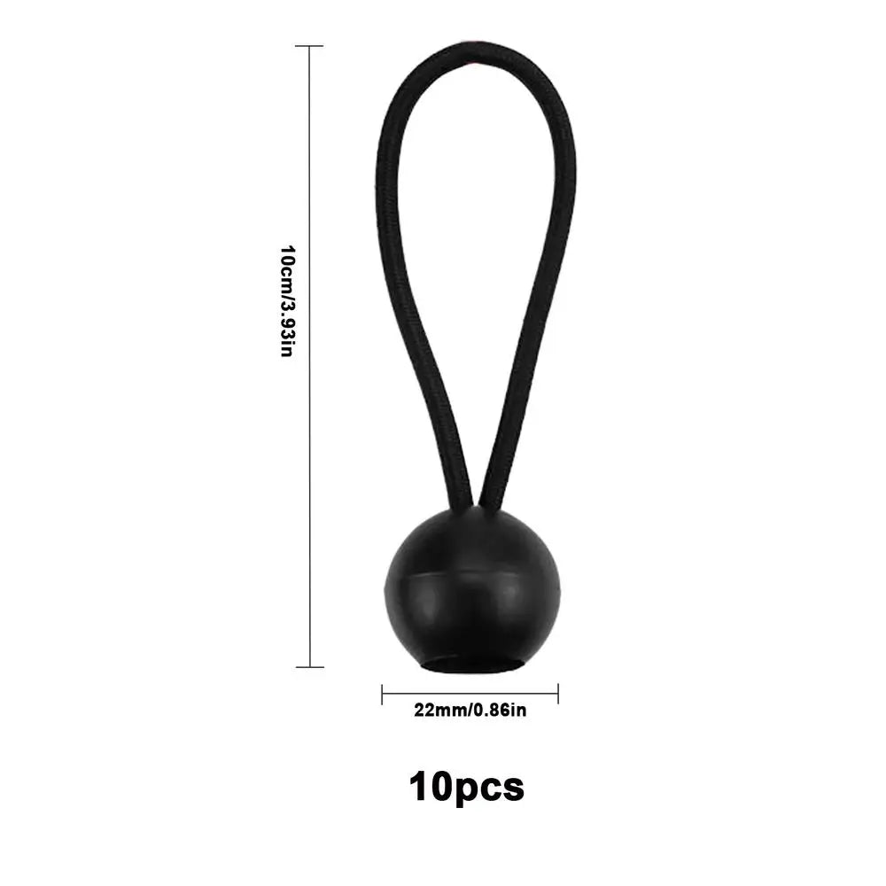 10 Ppc Elastic Fixed Tent Ball Rope Trampoline Beach Net Elastic Rope Strap Canopy Fixed Rope for Camping Tent Accessories