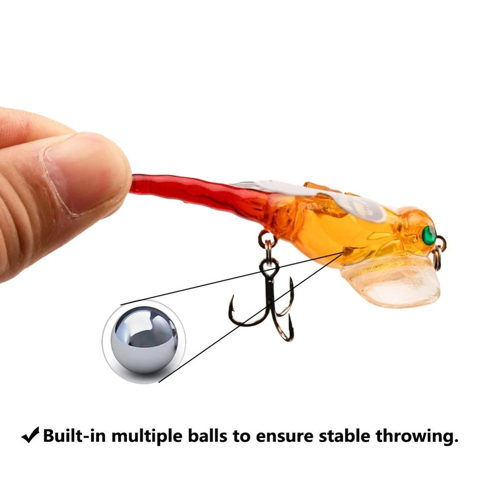 Topwater Dragonfly Popper Fly 75mm