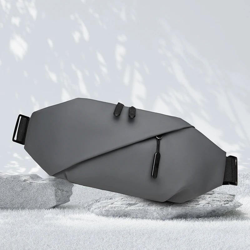 Men Minimalist Outdoor Sports Running Jogging Waist Bag Man Waterproof Fanny Pack Stylish Cross Body Belt Bag Waist Bag for Men
