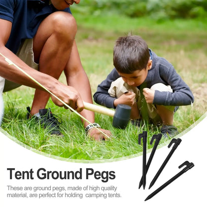50 Pcs Tent Pegs Anti Wind Ground Stakes Camping Tools Outdoor Fixing Nails Plastic Tent Accessories Camping Hiking Gear