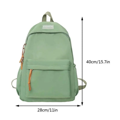 Large Capacity Women Backpack Travel Bags Casual Nylon Student School Bags Solid Color Fashion bags for women Girls Bookbags