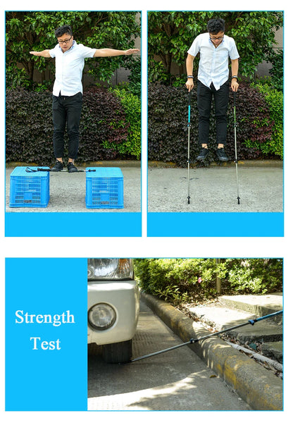 Naturehike Hiking Poles Three Sections Of Aluminum Pole For Mountaineering Hiking Skiing Travel Poles Climbing Trekking Pole