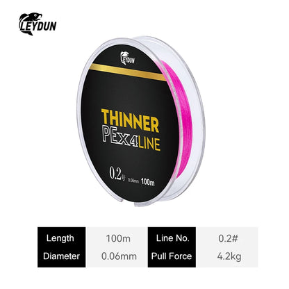 Leydun Micro Thin 4-Strand PE Line