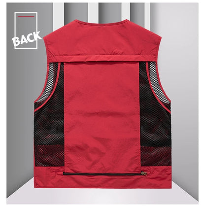 FGKKS Multi-Pocket Breathable Fishing Vest