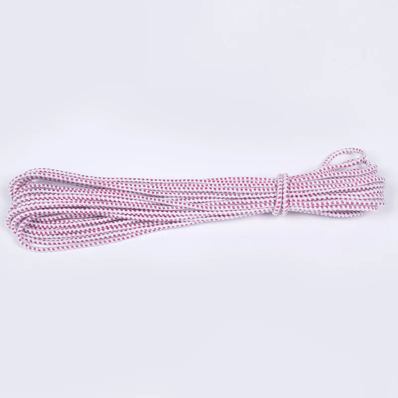 10M 2-3mm Tent Accessories Tent Pole DIY Rubber Band 2-3mm Red Dot Latex Elastic Rope Strong Underwear Elastic Rope