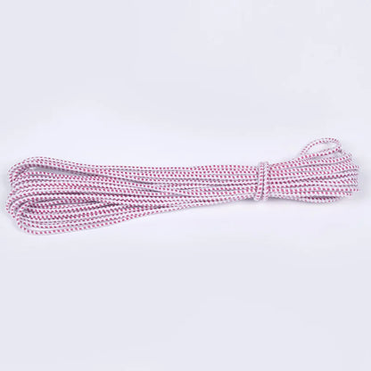 10M 2-3mm Tent Accessories Tent Pole DIY Rubber Band 2-3mm Red Dot Latex Elastic Rope Strong Underwear Elastic Rope
