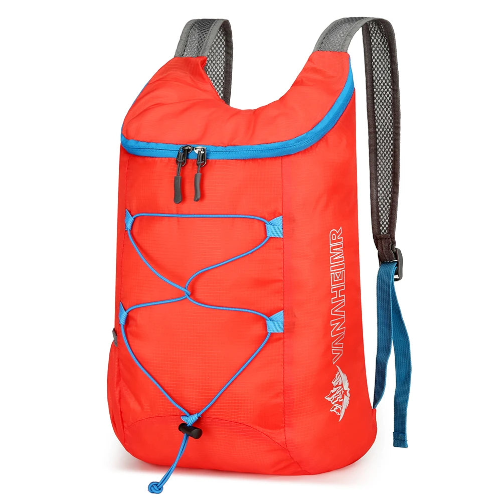 10L Foldable Portable Backpack Mountaineering Bag Ultralight Splashproof Outdoor Climbing Hiking Cycling Travel Knapsack