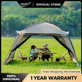 6-15 Person Outdoor Camping Tents, Rainproof Silver Coating UV Protection, with Mosquito Net, Perfect for Beach and Picnic