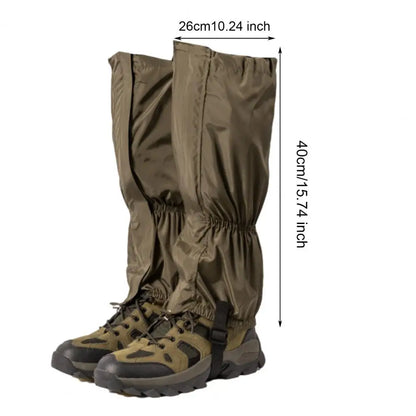 Heavy-duty Leggings Waterproof Snow Gaiters Waterproof Adjustable Leg Gaiters for Outdoor Activities Hiking Climbing Skiing