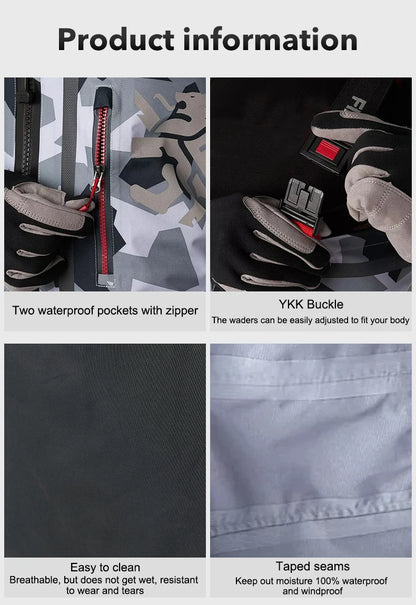 HARD-TEX Waterproof Stockingfoot Fly Fishing Chest Waders