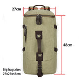 Men’s Canvas Travel Backpack – Large Capacity Mountaineering & Shoulder Bag