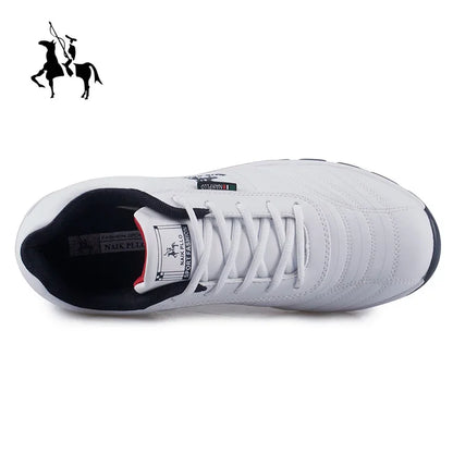 Men’s Outdoor Leather Sneakers – Casual Fashion Sports Shoes Large Size Comfort Trainers