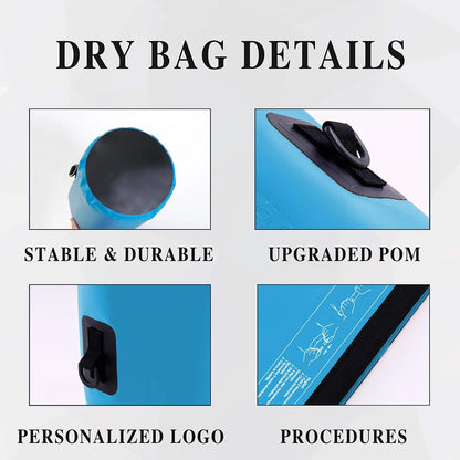 IDrybag 2L Swimming Waterproof Dry Bag Sports Canyoning Bag Ipx6 Waterproof Bag for Travel Kayaking Boating Beach Dry Bag
