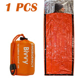 Emergency Sleeping Bag Survival Bag Survival Emergency Bivy Sack Portable Blanket Thermal Outdoor Camping Ultralight Gear Ifak