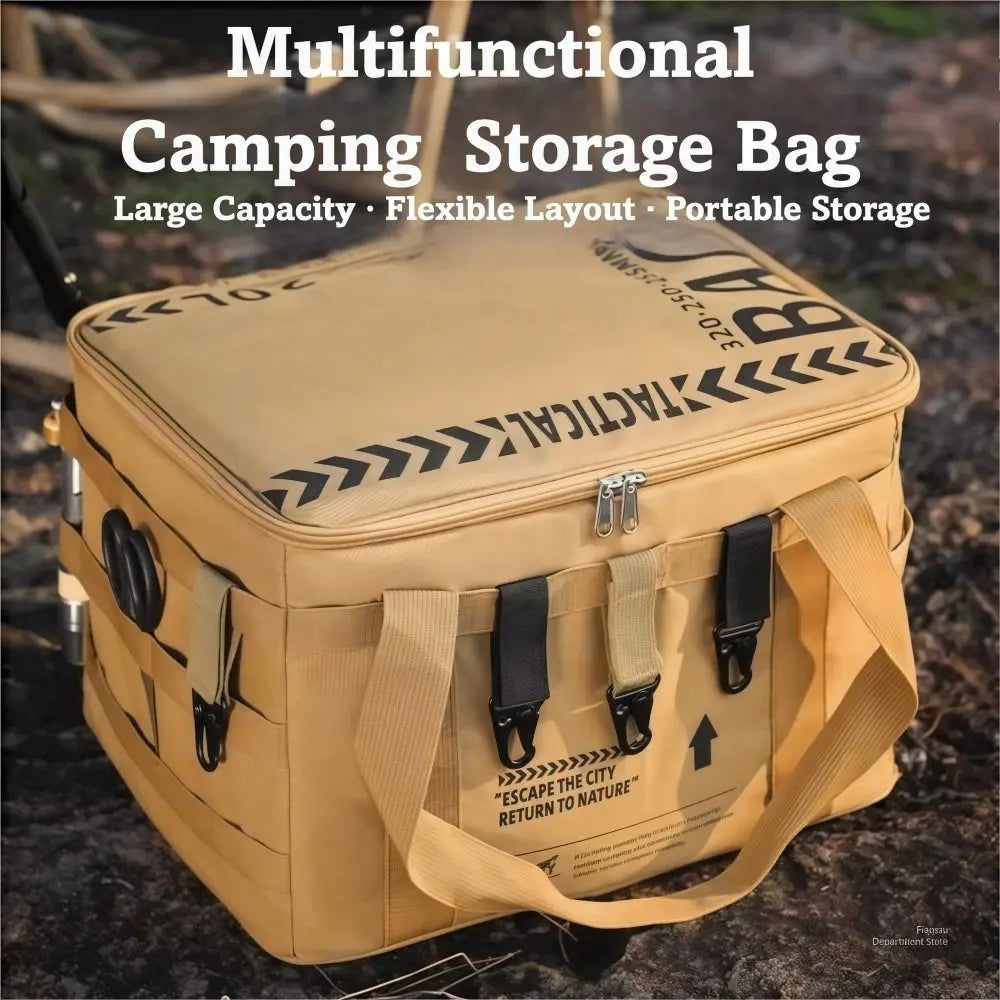 camping storage bag foldable large capacity tool camping picnic storage bag waterproof