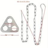 Portable Camping Gear and Equipment  Detachable Outdoor Barbecue Tripod Hanging Rack  Campfire Cooking Accessories Set