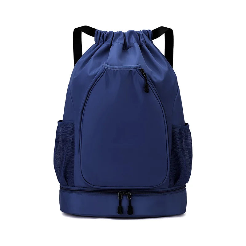 Custom logo outdoor Drawstring Sports Backpack Large Capacity badmintonta bag personality customization waterproof Nylon backpac