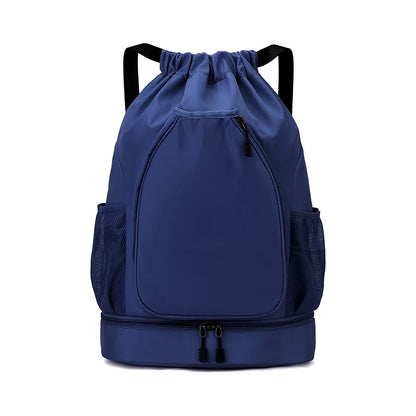 Custom logo outdoor Drawstring Sports Backpack Large Capacity badmintonta bag personality customization waterproof Nylon backpac