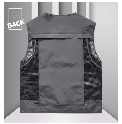 FGKKS Multi-Pocket Breathable Fishing Vest