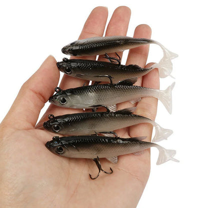Soft Plastic Lure Kit 8cm (5 Pack)