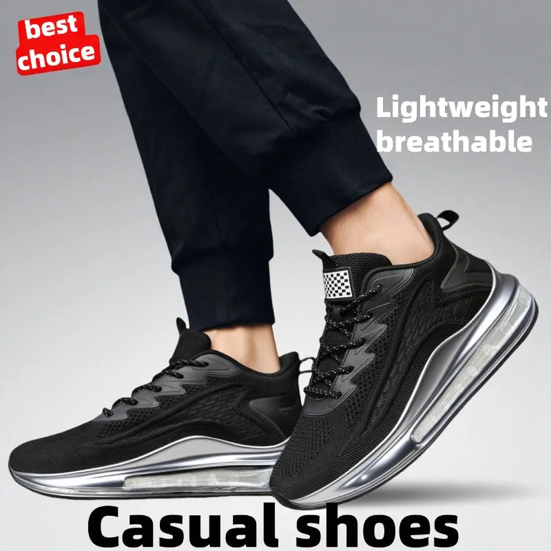 Men’s Casual Running Shoes – Breathable Soft Sneakers for Spring & Autumn | Lightweight Outdoor Walking Shoes