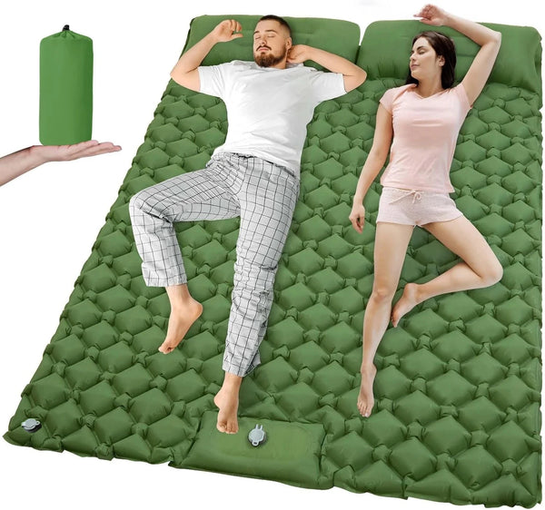 Extra-Wide Double Inflatable Sleeping Pad for 2