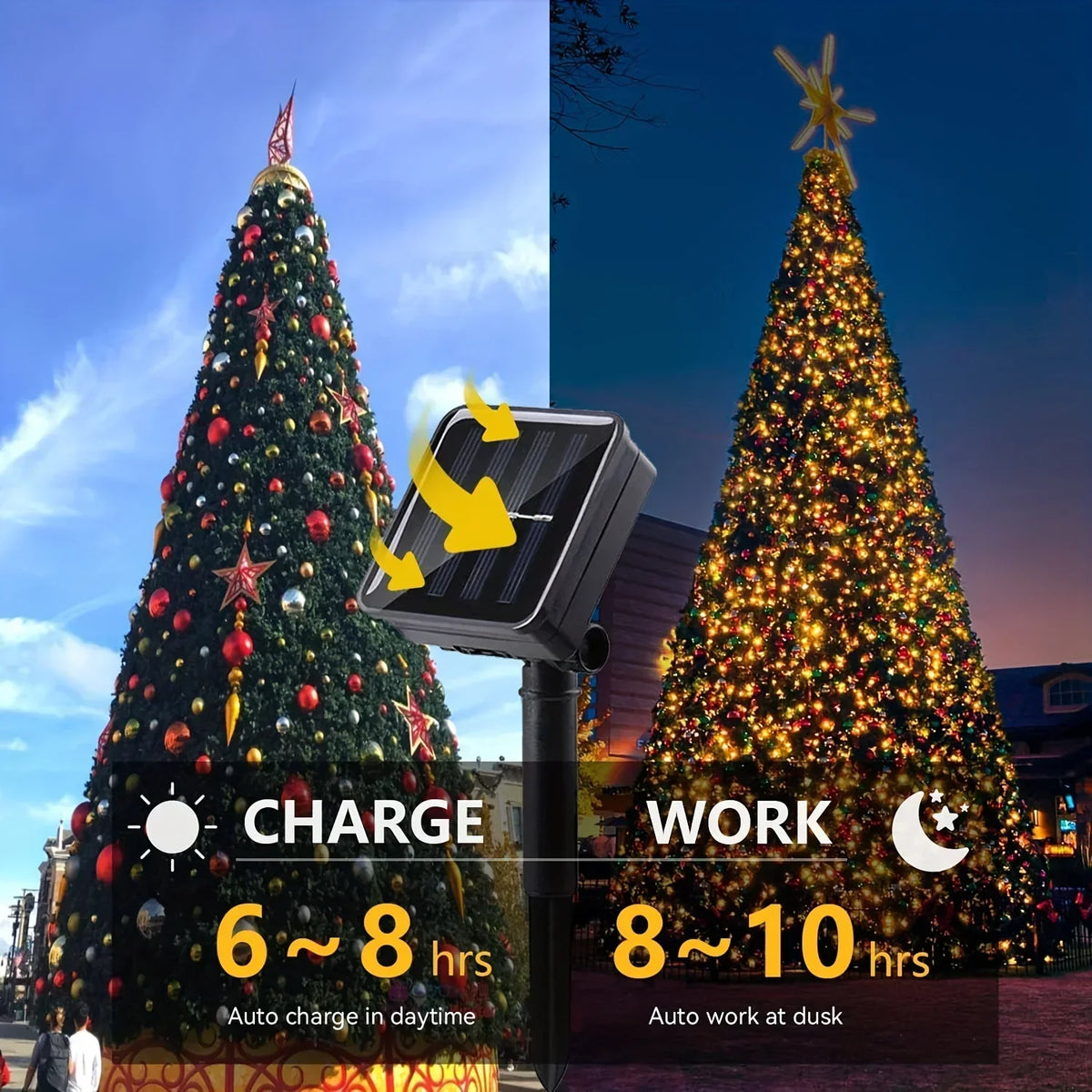 LED Solar Light Outdoor Garden Fairy String Light Led Twinkle Waterproof Lamp for Christmas Patio Tree Party 6m/12m/23m/33m