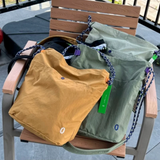 Mountain Utility Crossbody - Couples' Unisex, Wrinkled, Light, Water-Resistant, Multi-Pocket, Hiking/Daily, Retro Cool