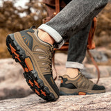 Men’s Hiking Shoes – Waterproof Anti-Slip Outdoor Trekking Sneakers Lightweight Breathable Trail Boots
