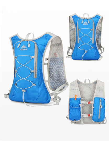 8L Running Hydration Vest Backpack Men Women Outdoor Sport Bags Trail Marathon Jogging Hiking Backpack Option Water Bag Flask
